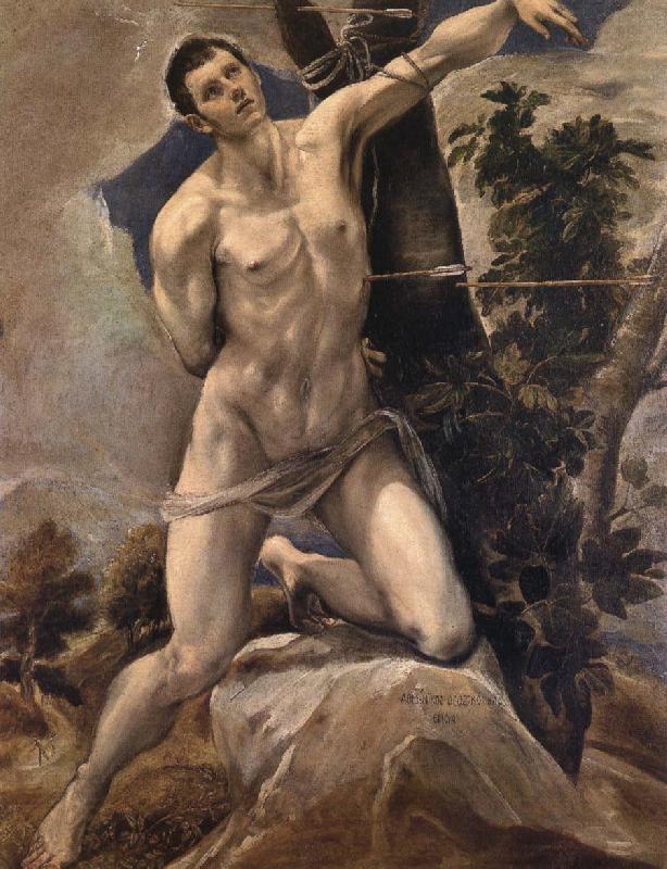 El Greco St Sebastian oil painting picture